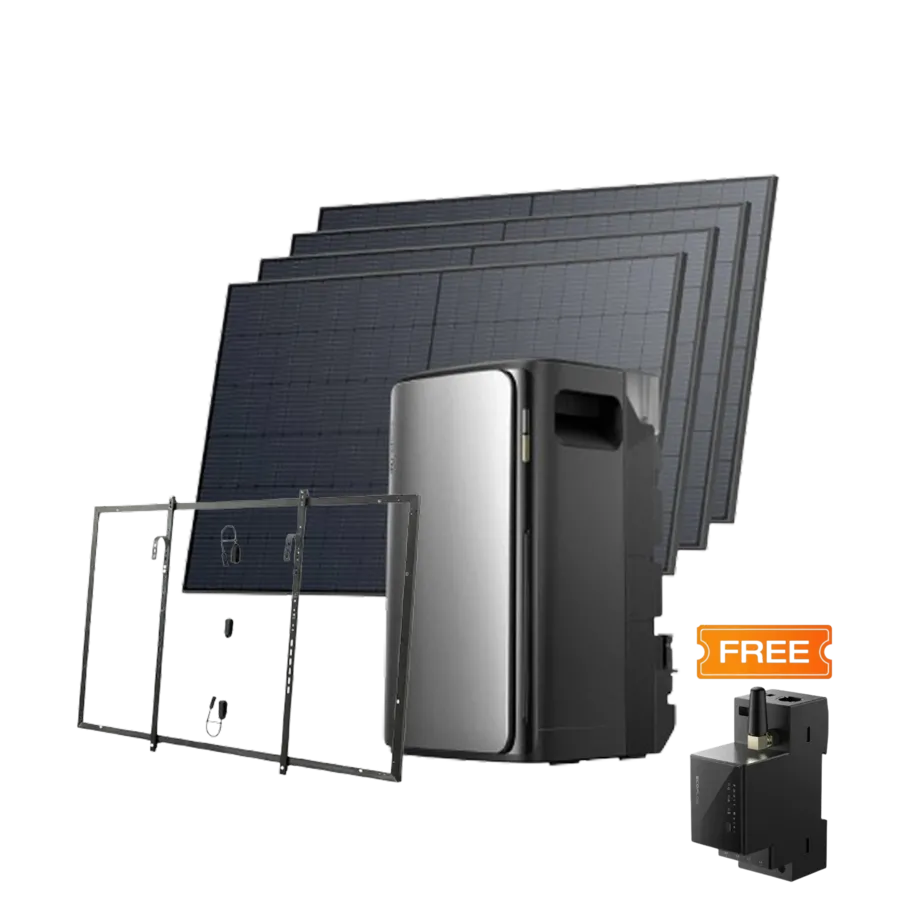Комплект EcoFlow STREAM ULTRA/Solar Panel 4*400 с креплениями Balcony Hook Kit/Умный счетчик Smart Meter