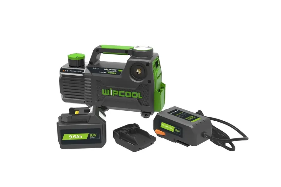 Насос вакумний в кейсі серії F Wipcool (Акумуляторний з 2 адаптерами та мережевим кабелем) 71л/хв