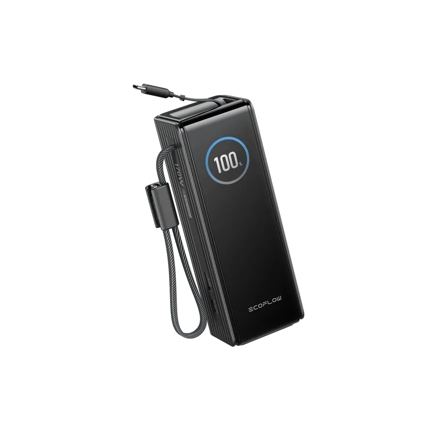Павербанк EcoFlow RAPID Power Bank з кабелями 25000mAh чорний — Photo 2