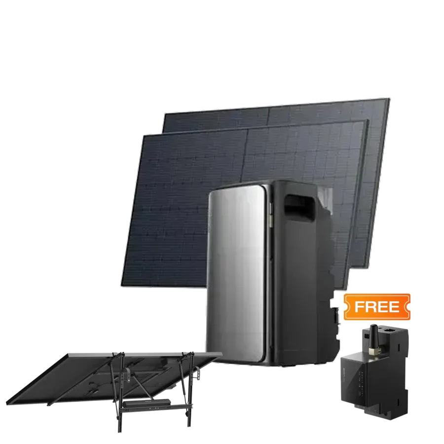 Комплект EcoFlow STREAM ULTRA/Solar Panel 2*400/Солнечный трекер EcoFlow Single Axis Solar Tracker/Умный счетчик Smart Meter