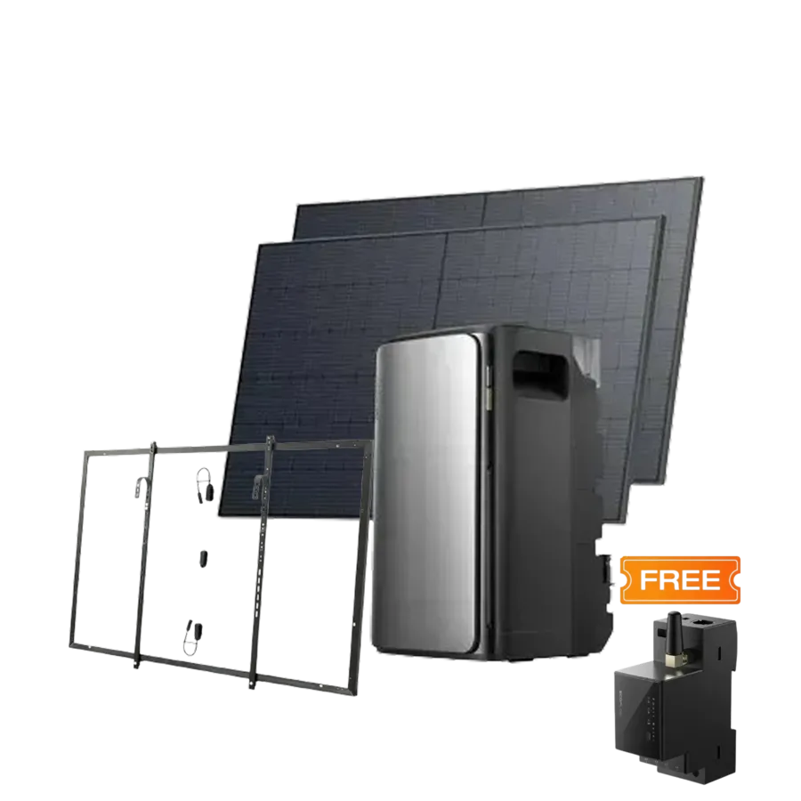 Комплект EcoFlow STREAM ULTRA/Solar Panel 2*400 с креплениями Balcony Hook Kit/Умный счетчик Smart Meter
